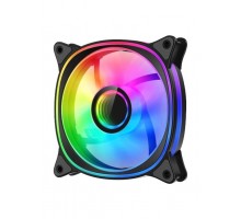 Корпусный вентилятор 2E GAMING Air Cool X Fan ACF120XB-ARGB, 120мм, 1200rpm, 3pin, 3pin +5VARGB, 20,4dBa, чёрный