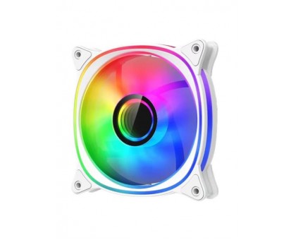 Корпусный вентилятор 2E GAMING Air Cool X Fan ACF120XB-ARGB, 120мм, 1200rpm, 3pin, 3pin +5VARGB, 20,4dBa, белый
