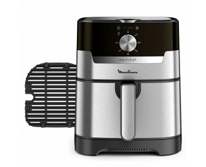 Мультипечь Moulinex EasyFry&Grill, 1550Вт, чаша-4.2л, механ. управл., пластик, серый