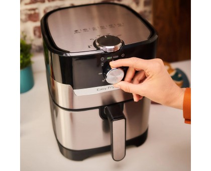 Мультипечь Moulinex EasyFry&Grill, 1550Вт, чаша-4.2л, механ. управл., пластик, серый