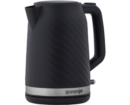 Электрочайник Gorenje 1.7л, Strix контроль, черный матовый Электрочайник Gorenje 1.7л, Strix контроль, черный матовый