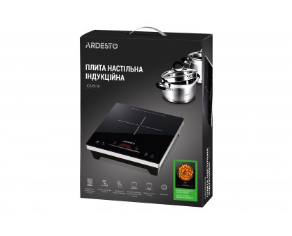 Плитка настольная Ardesto индукионная, конф. - 1 на 1.8кВт, управл. - сенсорное, таймер, boost, черный Плитка настольная Ardesto индукионная, конф. - 1 на 1.8кВт, управл. - сенсорное, таймер, boost, черный