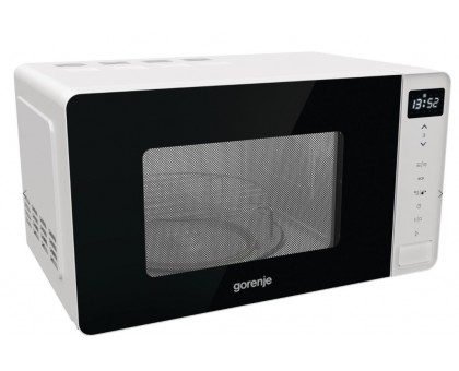 Микроволновая печь Gorenje, 20л, электр. управл., 800Вт, гриль, дисплей, белый Микроволновая печь Gorenje, 20л, электр. управл., 800Вт, гриль, дисплей, белый