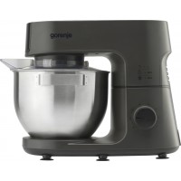 Кухонная машина Gorenje 1000Вт, чаша-металл, корпус-металл, насадок-7, серебристо-черный