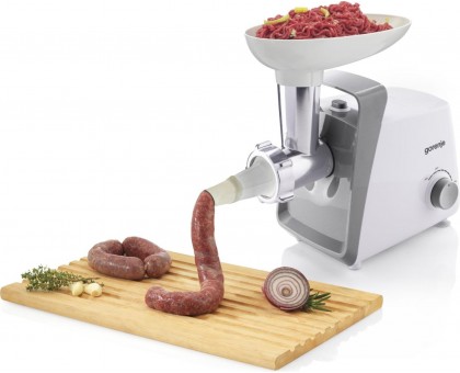 Мясорубка Gorenje, 1600Вт, 2,2кг/мин, 2 решетки, пластик, белый Мясорубка Gorenje, 1600Вт, 2,2кг/мин, 2 решетки, пластик, белый