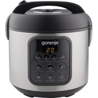 Мультиварка Gorenje, 476Вт, міні, чаша-2л, электронное управл., 5 програм, металл/пластик, черный