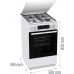 Плита Gorenje комби, 70л, 50x60см, дисплей, эмалированные реш, программатор IconLed, метал.крышка, белый