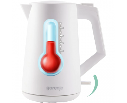 Электрочайник Gorenje 1.7л, Strix контроль, белый матовый Электрочайник Gorenje 1.7л, Strix контроль, белый матовый