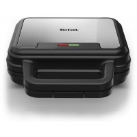 Мультимейкер Tefal UltraCompact 3in1 700Вт, тефлон, 3 пластины, корпус-металл, черно-серый