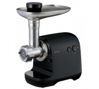 М'ясорубка Panasonic MK-GX1710KTQ, 1700Вт, 3кг/мін, 3 решітки, насадка для ковбас, пластик, чорний