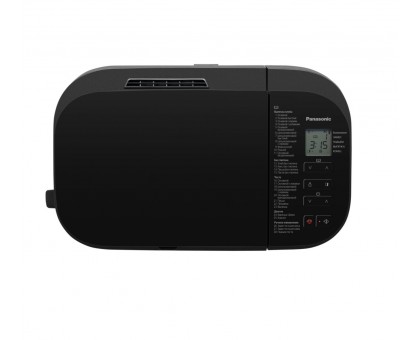 Хлібопічка Panasonic 550Вт, програм-28, макс.вага -1.25кг, форма-прямокутник, пластик, чорний
