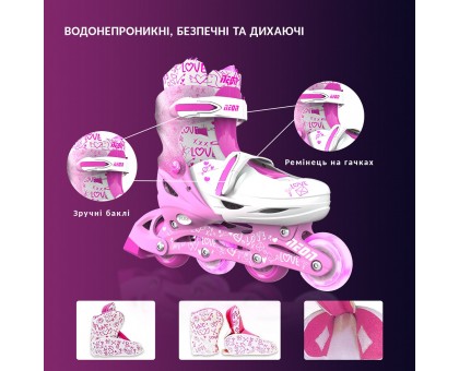 Роликовые коньки Neon NT09P4 Combo Skates Розовый (Размер 30-33) Роликовые коньки Neon NT09P4 Combo Skates Розовый (Размер 30-33)