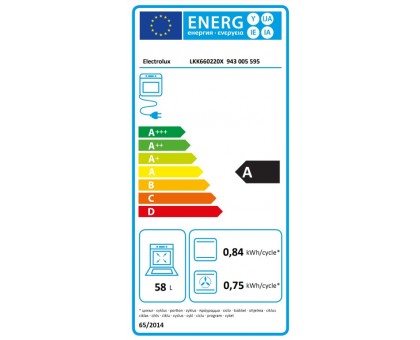 Плита Electrolux LKK660220X комбінована, 58л, 60x60см, дисплей, конвекція, чавун, пара, нерж Плита Electrolux LKK660220X комбінована, 58л, 60x60см, дисплей, конвекція, чавун, пара, нерж