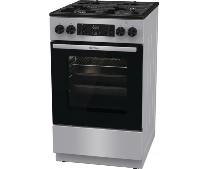 Плита Gorenje GK5C42SF комби, 70л, 50x60см, дисплей, чугун, нерж