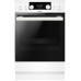 Плита Hansa FCMW58329 комби, 65л, 50x60см, дисплей, конвекция, чугун, белый