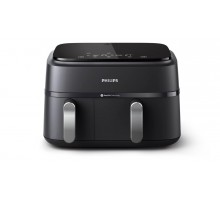 Мультипіч Philips Ovi Dual Series 3000 2750Вт, чаша-6+3л, сенсорне управл., 2 контейнера,8 авто. Програм, пластик, чорний