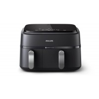 Мультипіч Philips Ovi Dual Series 3000 2750Вт, чаша-6+3л, сенсорне управл., 2 контейнера,8 авто. Програм, пластик, чорний