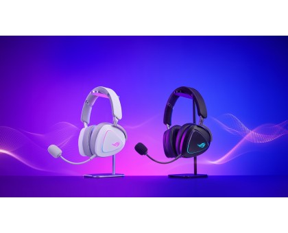 Гарнітура ігрова ASUS ROG Delta II, 3.5мм/BT/WL, RGB, 2м, moonlight white Гарнітура ігрова ASUS ROG Delta II, 3.5мм/BT/WL, RGB, 2м, moonlight white