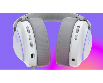 Гарнітура ігрова ASUS ROG Delta II, 3.5мм/BT/WL, RGB, 2м, moonlight white Гарнітура ігрова ASUS ROG Delta II, 3.5мм/BT/WL, RGB, 2м, moonlight white