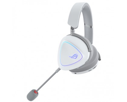 Гарнітура ігрова ASUS ROG Delta II, 3.5мм/BT/WL, RGB, 2м, moonlight white Гарнітура ігрова ASUS ROG Delta II, 3.5мм/BT/WL, RGB, 2м, moonlight white