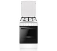Плита газовая Hansa FCGW510977, 50х60см, 70л, чугун, газ контр., белый