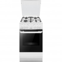 Плита комбинированная Hansa FCMW581009, 50х60см, 62л, эмаль, газ контр., белый