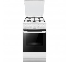 Плита комбинированная Hansa FCMW581009, 50х60см, 62л, эмаль, газ контр., белый