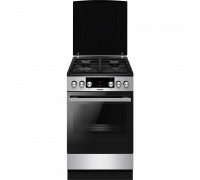 Плита комбінована Hansa FCMX59323, 50х60см, 65л, чавун, газ контр., дисплей, нержавіюча сталь