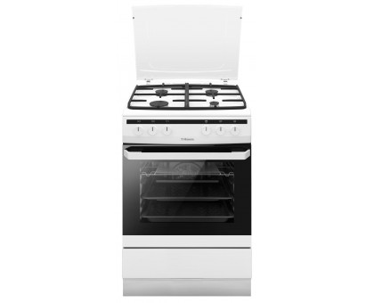 Плита комбинированная Hansa FCMW680451, 60х60см, 62л, чугун, газ контр., белый