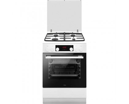 Плита комбінована Hansa FCMW693563, 60х60см, 77л, чавун, газ контр., дисплей, білий