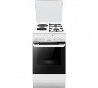 Плита с комби. вар. пов. Hansa FCMW59119, 50х60см, 65л, эмаль, газ контр., белый