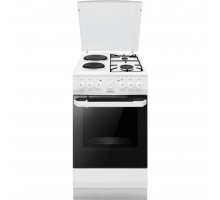 Плита с комби. вар. пов. Hansa FCMW59119, 50х60см, 65л, эмаль, газ контр., белый