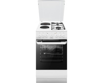 Плита с комби. вар. пов. Hansa FCMW59119, 50х60см, 65л, эмаль, газ контр., белый