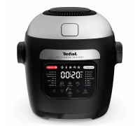 Мультиварка-мультипіч Tefal MY741CF1 Multicook Actifry, 1334Вт, чаша-6л, сенсорне керув., 14 програм, метал/пластик, чорний