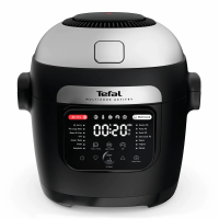 Мультиварка-мультипіч Tefal MY741CF1 Multicook Actifry, 1334Вт, чаша-6л, сенсорне керув., 14 програм, метал/пластик, чорний