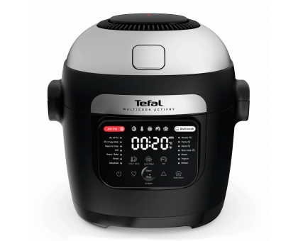 Мультиварка-мультипіч Tefal MY741CF1 Multicook Actifry, 1334Вт, чаша-6л, сенсорне керув., 14 програм, метал/пластик, чорний