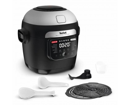 Мультиварка-мультипіч Tefal MY741CF1 Multicook Actifry, 1334Вт, чаша-6л, сенсорне керув., 14 програм, метал/пластик, чорний
