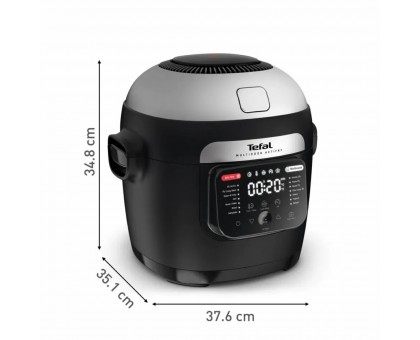 Мультиварка-мультипіч Tefal MY741CF1 Multicook Actifry, 1334Вт, чаша-6л, сенсорне керув., 14 програм, метал/пластик, чорний