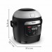 Мультиварка-мультипіч Tefal MY741CF1 Multicook Actifry, 1334Вт, чаша-6л, сенсорне керув., 14 програм, метал/пластик, чорний
