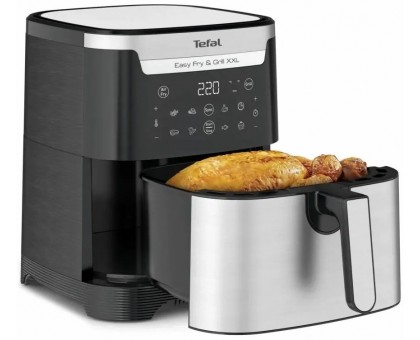 Мультипіч Tefal EY801D15 EasyFry&Grill XXL, 1830Вт, чаша-6.5л, сенсорне керув., 8 програм, пластик, чорно-сірий Мультипіч Tefal EY801D15 EasyFry&Grill XXL, 1830Вт, чаша-6.5л, сенсорне керув., 8 програм, пластик, чорно-сірий