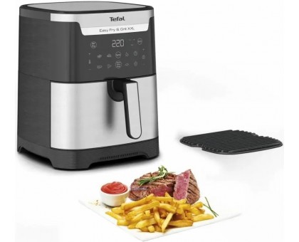 Мультипіч Tefal EY801D15 EasyFry&Grill XXL, 1830Вт, чаша-6.5л, сенсорне керув., 8 програм, пластик, чорно-сірий Мультипіч Tefal EY801D15 EasyFry&Grill XXL, 1830Вт, чаша-6.5л, сенсорне керув., 8 програм, пластик, чорно-сірий
