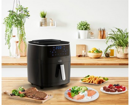 Мультипіч Tefal FW201815 Easy Fry Grill&Steam, 1430Вт, чаша-6.2л, сенсорне керув., 8 програм, пластик, чорний Мультипіч Tefal FW201815 Easy Fry Grill&Steam, 1430Вт, чаша-6.2л, сенсорне керув., 8 програм, пластик, чорний