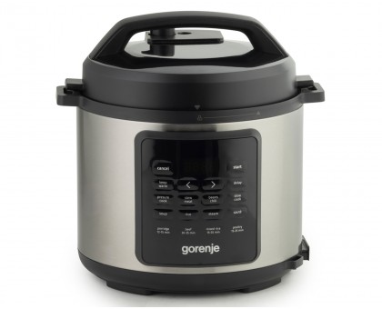Мультиварка-скороварка Gorenje GMC6SBK, 1000Вт, чаша-6л, электронное управл., 8 програм, металл/пластик, черный-нерж Мультиварка-скороварка Gorenje GMC6SBK, 1000Вт, чаша-6л, электронное управл., 8 програм, металл/пластик, черный-нерж