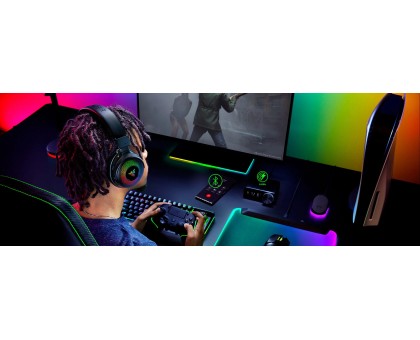 Гарнитура игровая Razer RZ04-05160100-R3M1 Kraken V4 Pro, mini-jack/USB-A/BT/WL, RGB, чёрный Гарнитура игровая Razer RZ04-05160100-R3M1 Kraken V4 Pro, mini-jack/USB-A/BT/WL, RGB, чёрный