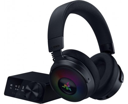 Гарнитура игровая Razer RZ04-05160100-R3M1 Kraken V4 Pro, mini-jack/USB-A/BT/WL, RGB, чёрный Гарнитура игровая Razer RZ04-05160100-R3M1 Kraken V4 Pro, mini-jack/USB-A/BT/WL, RGB, чёрный