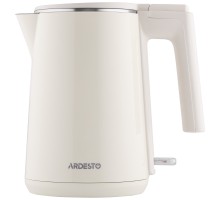 Електрочайник Ardesto 1л, Strix, подвійні стінки, бежевий
