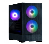 Корпус Zalman P30AIRBLACK P30 AIR без БП, 1xUSB3.0, 1xUSBType-C, 3x140мм ARGB, VGA 392мм, LCS ready, TG Side Panel, mATX, чёрный