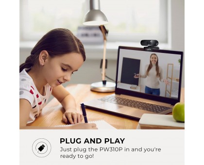 Вебкамера AVerMedia 40AAPW310AVS PW310P, FullHD, 30fps, auto focus, чёрний Вебкамера AVerMedia 40AAPW310AVS PW310P, FullHD, 30fps, auto focus, чёрний