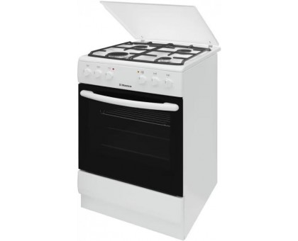 Плита Hansa FCMW580450 комбинированная, 62л, 50x60см, конвекция, чугун, белый
