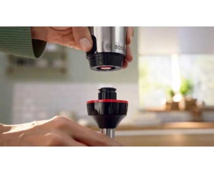 Блендер Bosch MSM4B670 погружной, 1000Вт, изм-тель, венчик, черный Блендер Bosch MSM4B670 погружной, 1000Вт, изм-тель, венчик, черный
